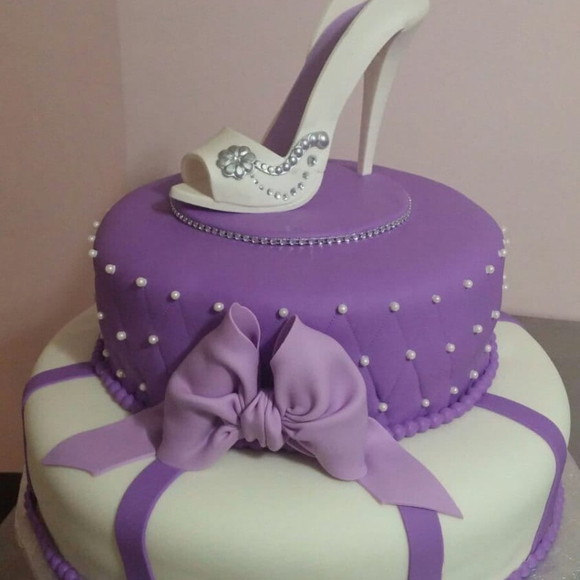 Gum Paste High Heel Shoe Cake Topper