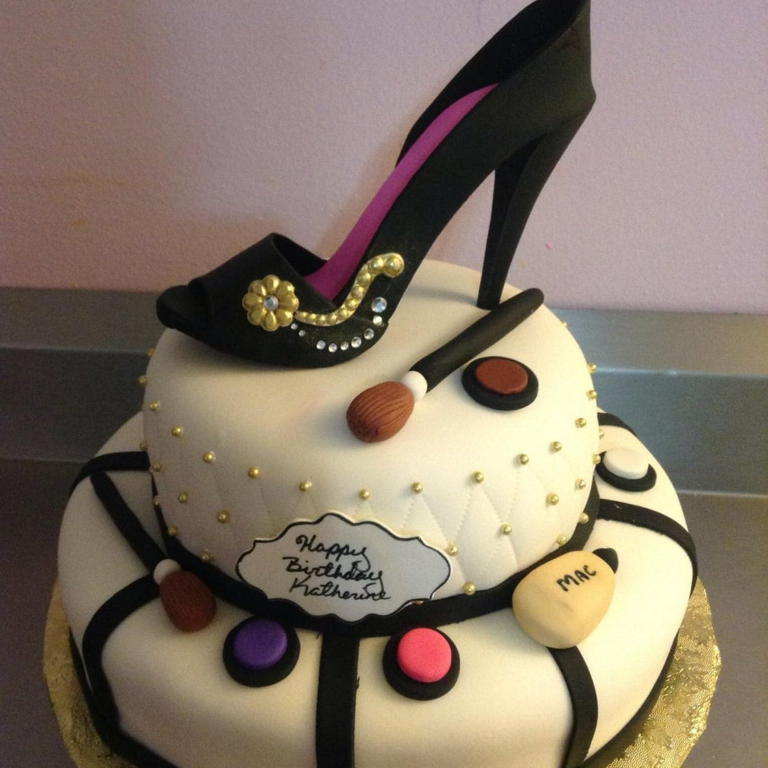 Gum Paste High Heel Shoe Cake Topper