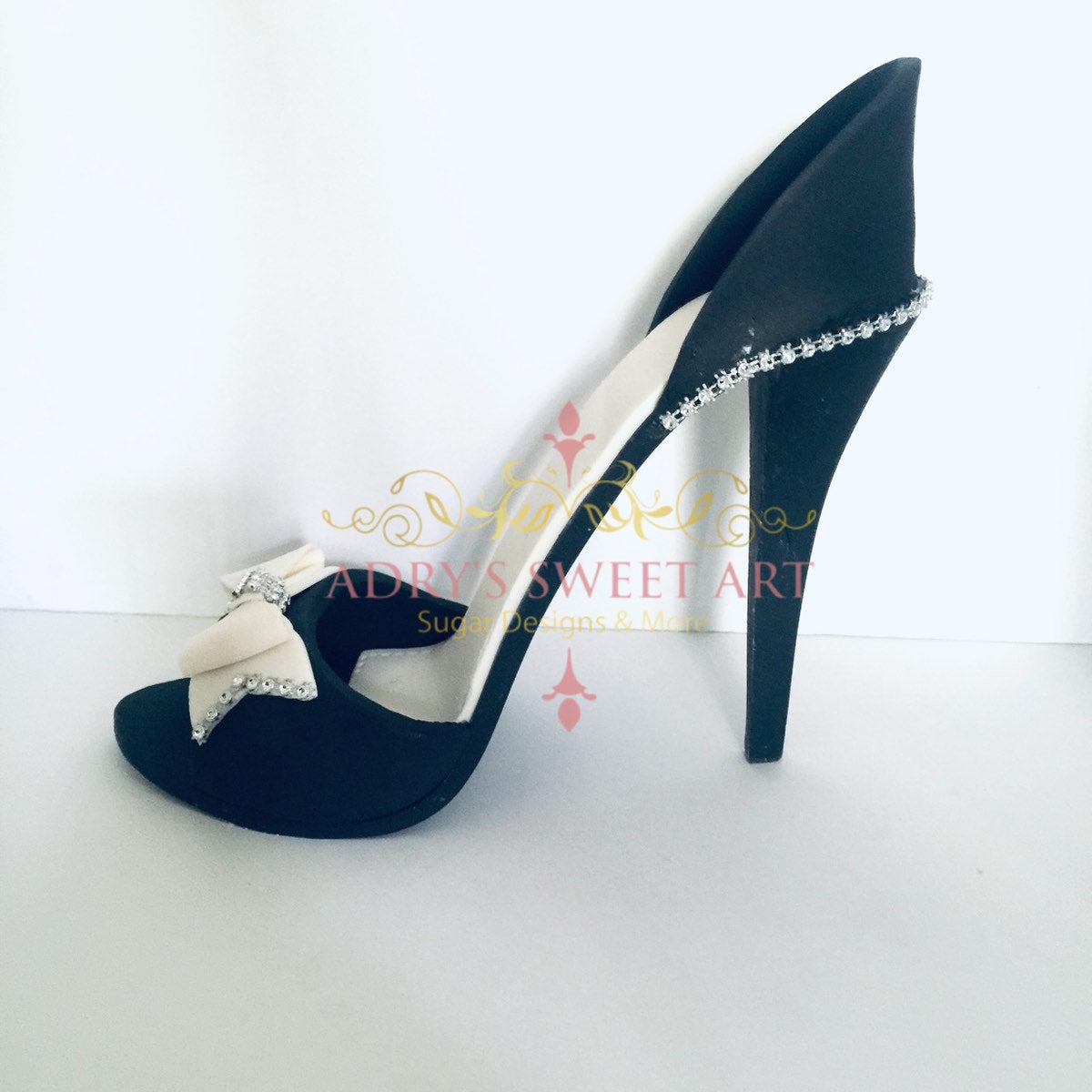 Gum Paste Bow High Heel Shoe
