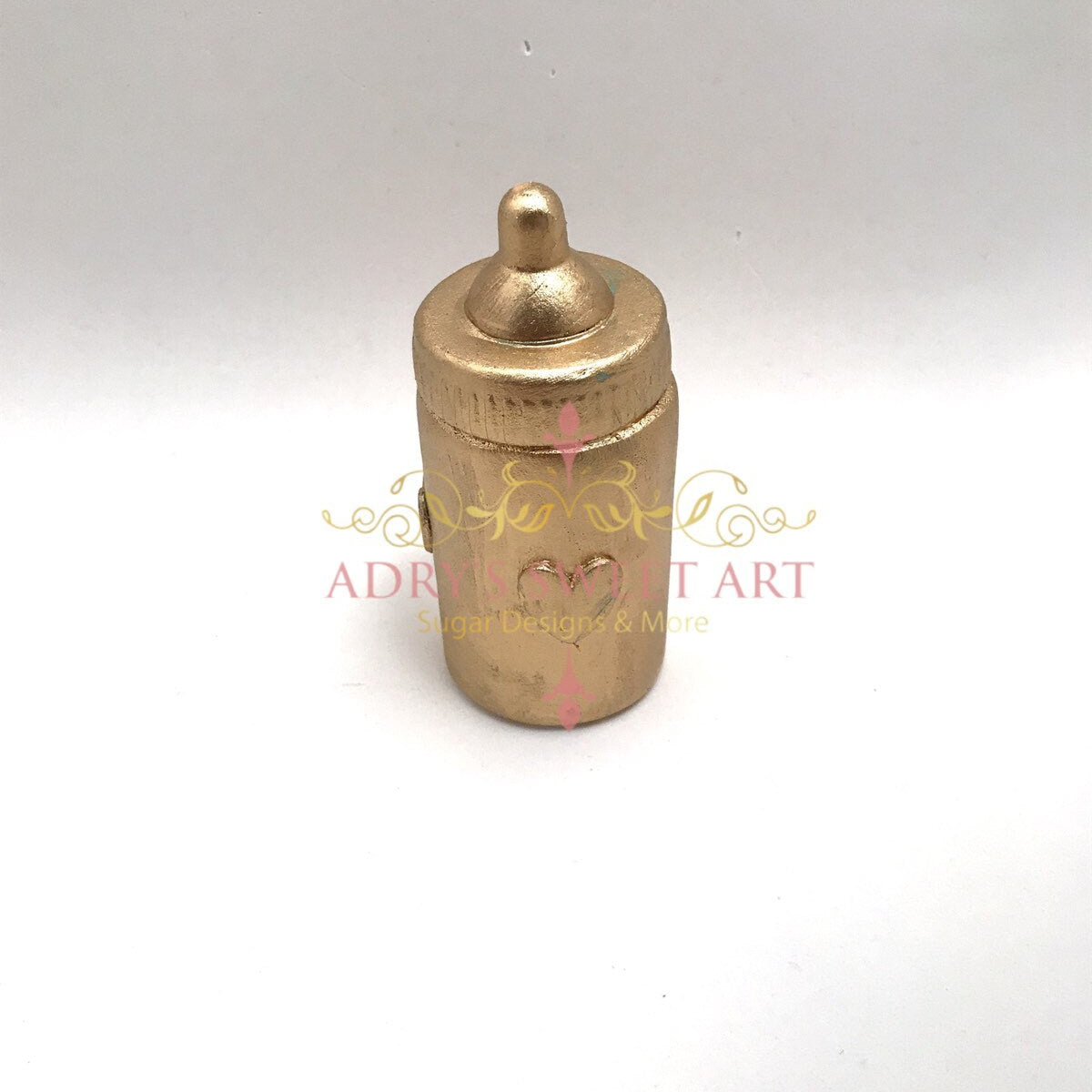 Gum Paste Gold Baby Boots Set Cake Topper