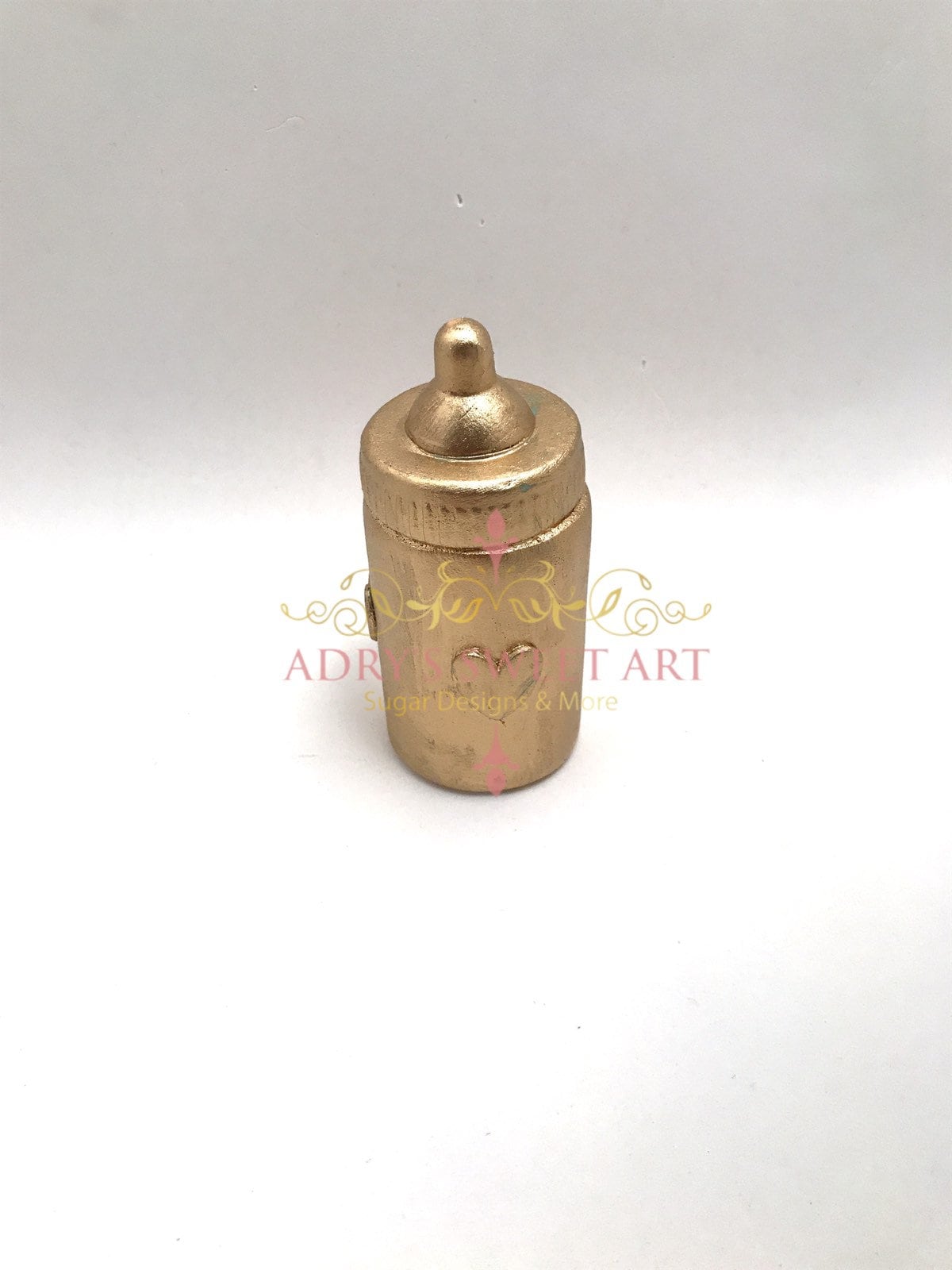 Gold Baby Shower Gum Paste Cake Topper Set