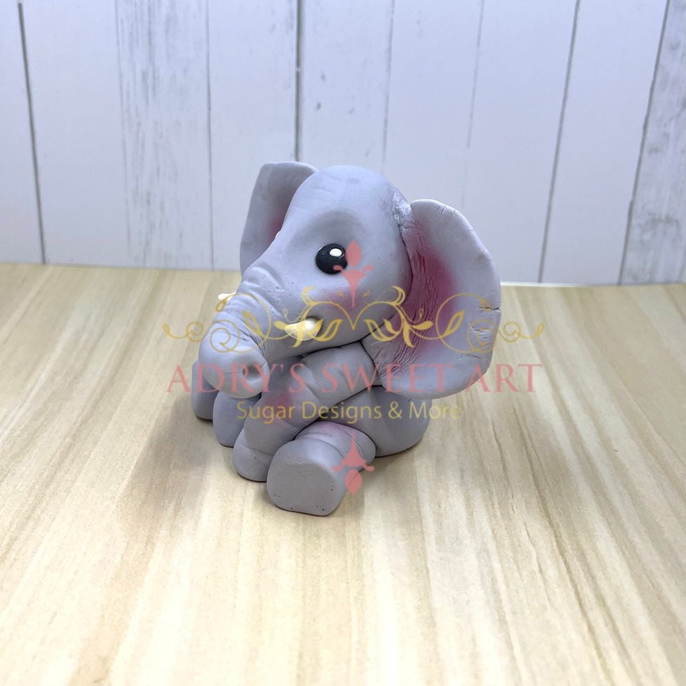 Gum Paste Jungle Animals Cake Topper Set