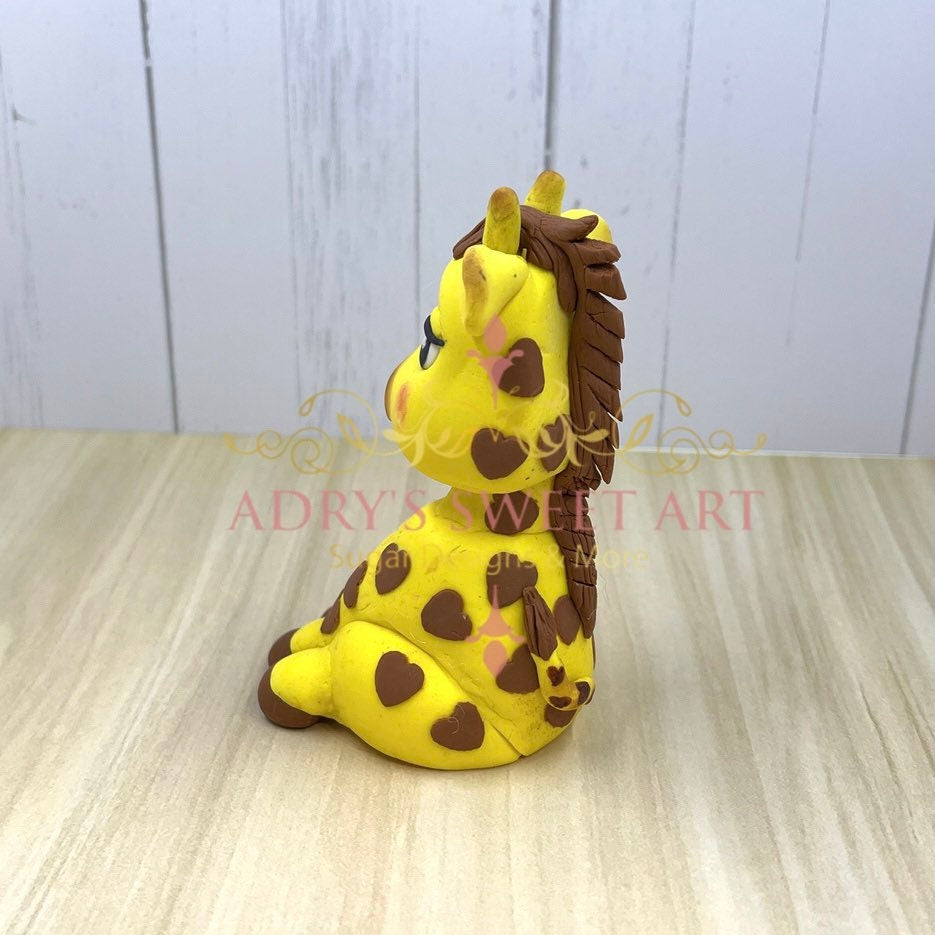 Gum Paste Jungle Animals Cake Topper Set