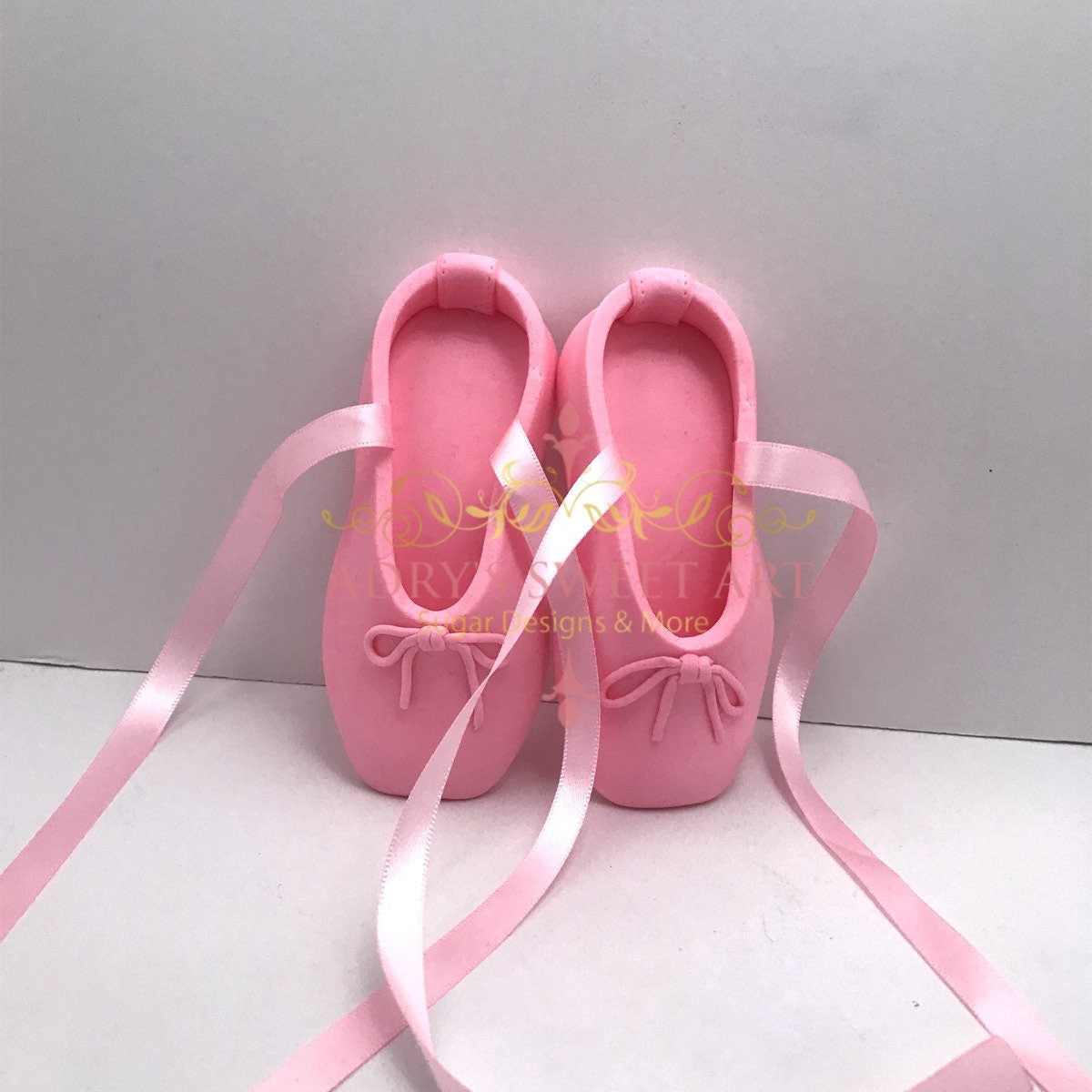 Gum Paste Ballet Slippers Cake Topper