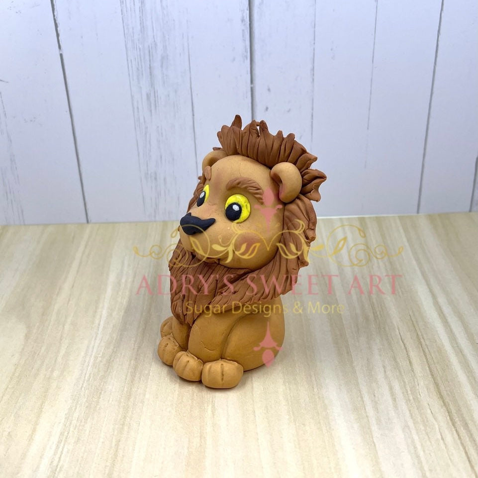 Gum Paste Jungle Animals Cake Topper Set