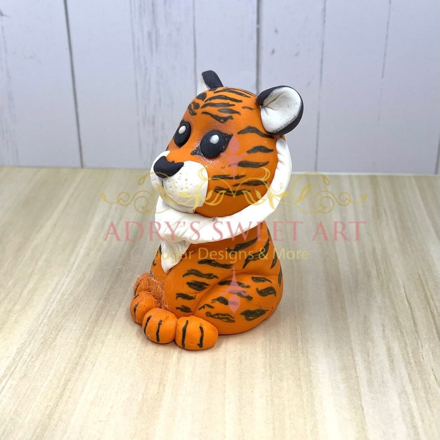 Gum Paste Jungle Animals Cake Topper Set