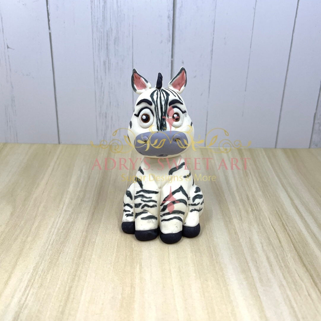 Gum Paste Jungle Animals Cake Topper Set