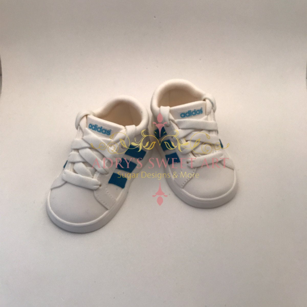 Gum Paste Baby Boy Shoes with Buttons Cake Topper - Adry’s Sweet Art