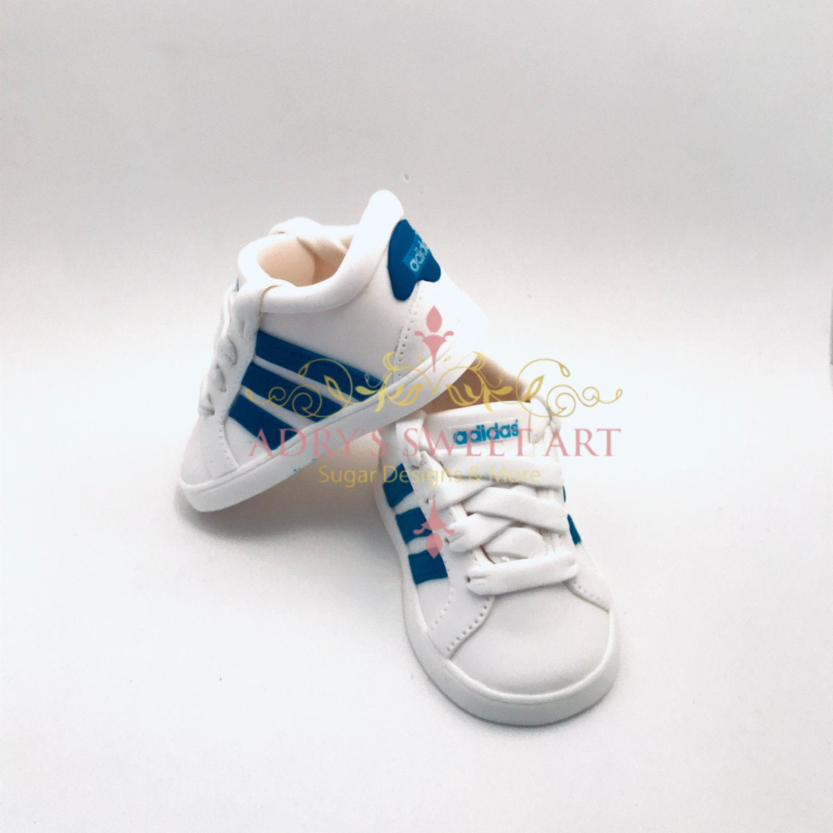 Gum Paste Baby Boy Shoes with Buttons Cake Topper - Adry’s Sweet Art