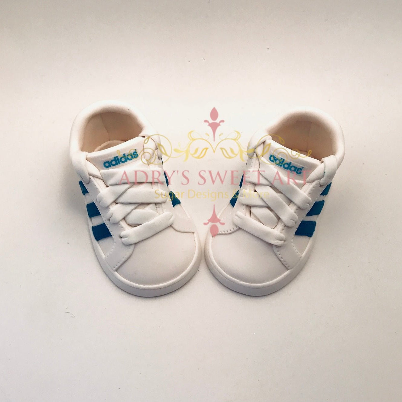Gum Paste Baby Boy Shoes with Buttons Cake Topper - Adry’s Sweet Art