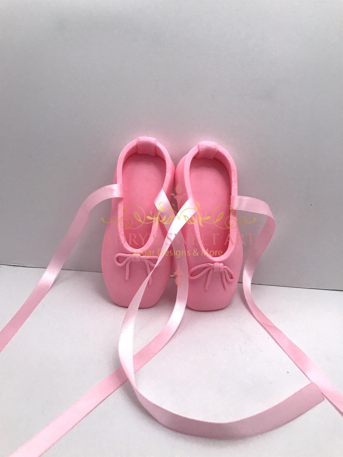 Ballet Slippers Gum Paste Cake Topper - Adry’s Sweet Art