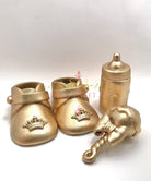 Gold Baby Shower Gum Paste Cake Topper Set - Adry’s Sweet Art