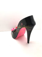 Black & Pink Bow High Heel Gum Paste Cake Topper