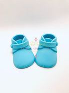 Blue Baby Boy Boots Gum Paste Cake Topper