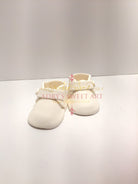 Gum Paste MINI Baby White Boots Cake Topper