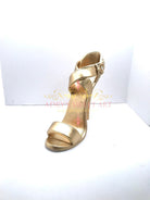 Gum Paste Golden Stiletto Shoe