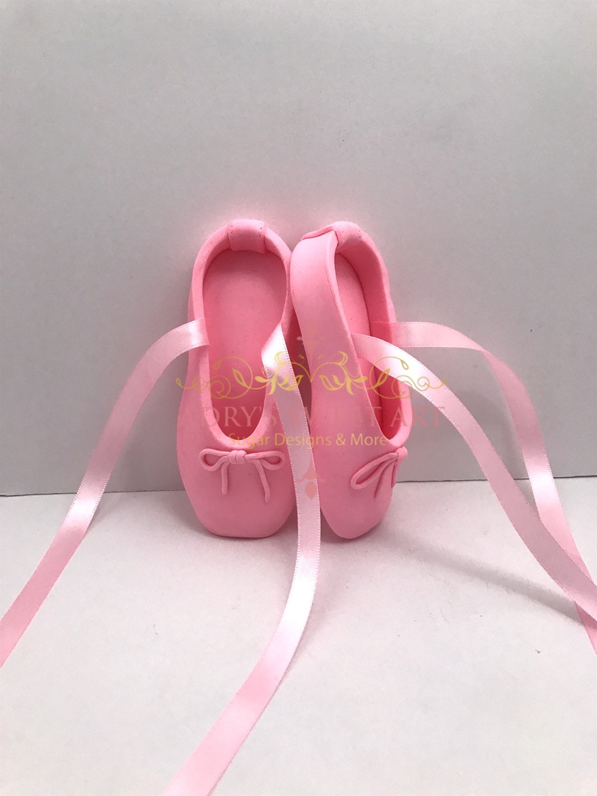 Gum Paste Ballet Slippers Cake Topper