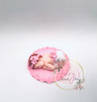 Baby Girl on a Round Blanket Gum Paste Cake Topper