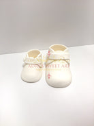 MINI White Baby Boots Gum Paste Cake Topper - Adry’s Sweet Art