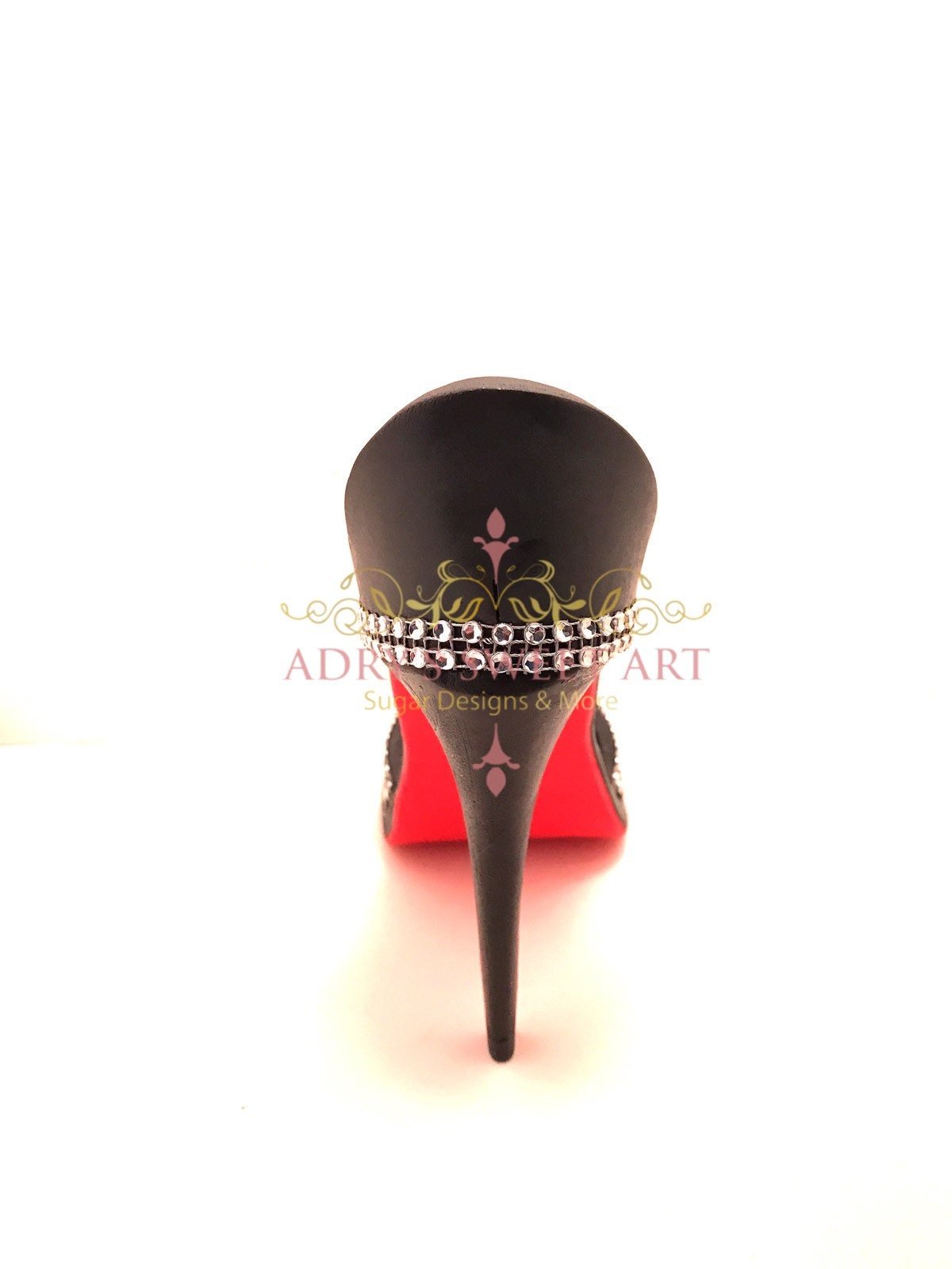Rhinestone High Heel Gum Paste Cake Topper - Adry’s Sweet Art