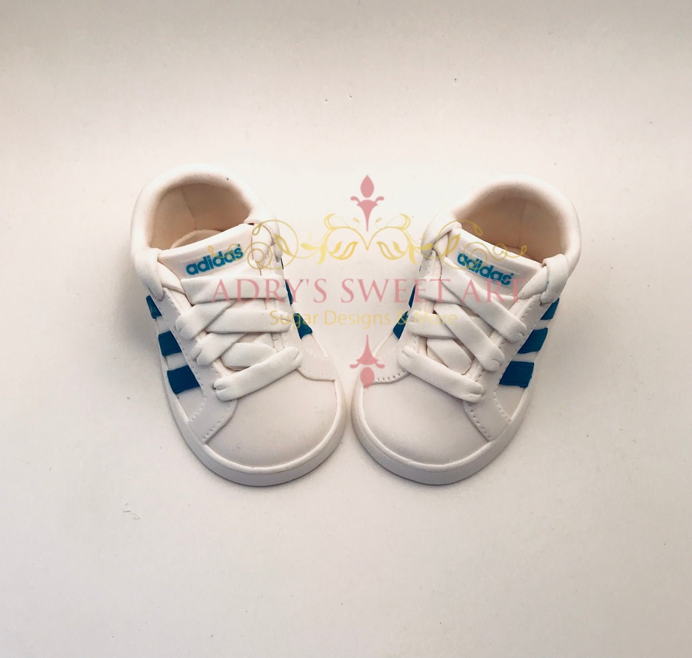 Gum Paste Baby Boy Shoes with Buttons Cake Topper - Adry’s Sweet Art