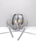 Gum Paste Ballet Slippers in Silver Cake Topper - Adry’s Sweet Art